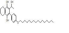 1,4-Naphthalenediol,2-[4-(Hexadecyloxy)phenyl-5,6,7,8-tetrahydro-3-(1-hydroxyethyl)-